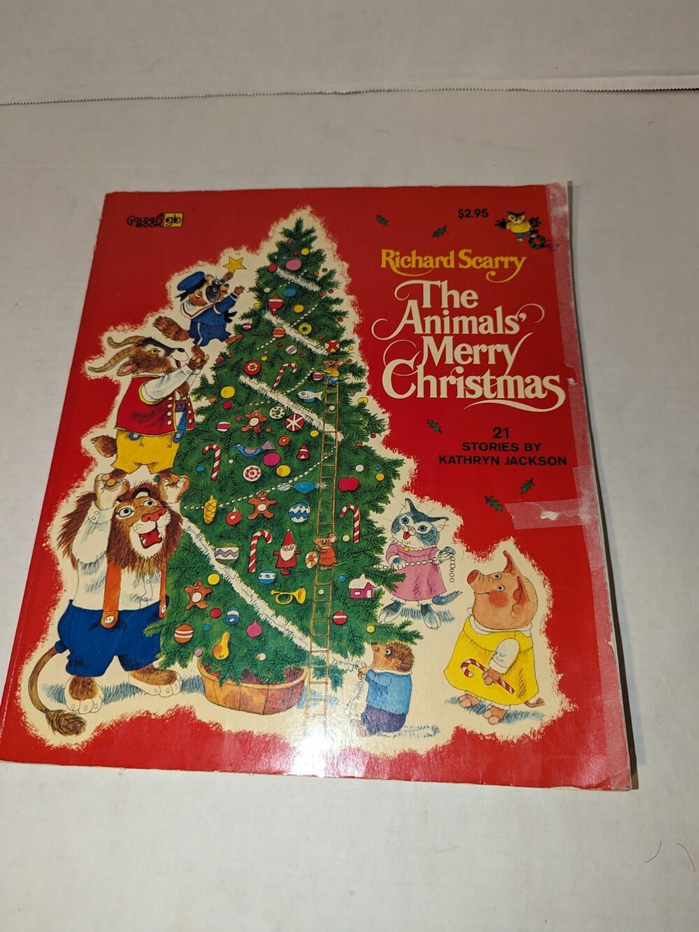 Vtg 1972 Richard Scarry The Animals Merry Christmas 21 Stories A GOLDEN BOOK